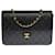 Splendide Sac Chanel Classique Flap bag en cuir matelassé noir, garniture en métal doré  ref.388046