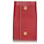 Hermès Llavero de cuero rojo Hermes Roja Becerro  ref.388100