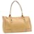 GUCCI Princy Line Tote Bag Leather Beige Auth gt1445  ref.388262