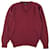 [Used] 80's Christian Dior Christian Dior MONSIEUR V-neck acrylic knit sweater USA made men's M vintage Dark red  ref.388420