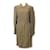 [Used] Vintage Christian Dior Vintage Christian Dior "M" Body Conscious Dress (Avant-Garde) Khaki Cotton Wool  ref.388425