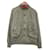 [Usado] Jaqueta de algodão com zíper Christian Dior blouson tamanho liso de manga longa: 40L cáqui Caqui  ref.388444