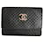 Chanel llavero Negro Cuero  ref.388505