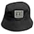 Chanel Sombreros Negro Gris Algodón  ref.388658