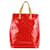 Louis Vuitton Red Monogram Vernis Reade MM Tote Bag Leather  ref.389000