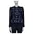 Chanel jacket tweed / pearls Black Silvery Copper Navy blue  ref.389012