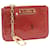 LOUIS VUITTON Monogram Vernis Pochette Cles NM Coin Purse Red M90220 Auth ro034 Patent leather  ref.389452