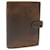 LOUIS VUITTON Nomad Agenda MM Day Planner Cover Beige R20473 LV Auth yk2347 Leather  ref.389529
