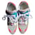 Autre Marque Elena Iachi - Sneakers sneakers con zeppa Grigio chiaro bianco multico T38 Multicolore Pelle  ref.389562
