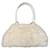 Nando Muzi Handbags White Cream Leather Fur  ref.389652
