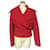 [Usagé] Dolce & Gabbana Veste en laine style design doublée pour femme Nylon Acetate Rouge Violet  ref.389861