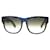 Matthew Williamson X Linda Farrow Blue Black Gafas de sol de diseñador Azul Plástico  ref.391432