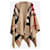 New reversible burberry camel poncho cape with Caramel Chair labels Wool  ref.391461