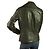 Jaqueta Trussardi Jeans Preto Couro Afastado Designer Biker Tamanho 44 - vista 2