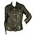 Jaqueta Trussardi Jeans Preto Couro Afastado Designer Biker Tamanho 44 - vista 7