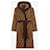 Fendi lined FF logo bathrobe in fabric SIZE M NEW Brown Cotton  ref.391638