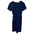 Vestido plisado de viscosa azul de Issa London - vista 3