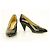 Clarks Schwarz Croco Embossed Lackleder Spitzschuh Pumps Heels Schuhe DE 7 - Ansicht 2