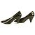 Clarks Schwarz Croco Embossed Lackleder Spitzschuh Pumps Heels Schuhe DE 7 - Ansicht 5