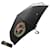 Nuevo paraguas Burberry con asa de piel con etiqueta de apertura automática Negro Cuero  ref.391833