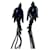 Lanvin Earrings Black Metal  ref.378615