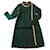 Bouchra Jarrar Robe en laine trapèze Vert clair  ref.391838
