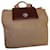 Bulgari leather canvas backpack bag Brown Beige Cloth  ref.391953