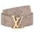Louis Vuitton Ceinture LV Iconic Mahina Cuir Beige  ref.392057