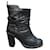 C'N'C 'Costume National p ankle boots 39 Black Leather  ref.392085