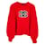 Chanel Kultiger CC Teddy-Pullover Rot Wolle  ref.392112