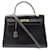 Hermès VINTAGE HERMES KELLY HANDBAG 33 LEATHER BOX & CROCODILE BANDOULIERE HAND BAG  ref.392276