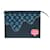 Louis Vuitton BRAND NEW / SOLD OUT / Spring 2022 / MM travel pouch in blue denim by Nigo Leather  ref.392472
