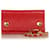 Porta-cartão Chanel Vermelho Matelassê De Couro Bezerro-como bezerro  ref.392571