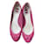 Dior Zapatillas de ballet Rosa Cuero  ref.393024