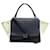 Céline BOLSA CELINE TRAPEZE MM EM PRETO AZUL BEGE TRICOLOR BOLSA DE MÃO EM COURO  ref.393371