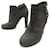 NEW CHANEL BOOTS G29928 40 GRAY SUEDE NEW BOOTS SHOES Grey  ref.393427