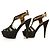 Marni Sandali a gabbia in pelle scamosciata nera e pelle metallizzata - Sz38 Nero - vista 4