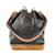 Sac à bandoulière en toile enduite marron avec cordon de serrage Louis Vuitton Bucket Gm Cuir  ref.393894
