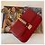 Borsa a mano Valentino in pelle rossa con catena dorata Rosso - vista 11