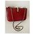 Borsa a mano Valentino in pelle rossa con catena dorata Rosso - vista 2