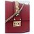 Borsa a mano Valentino in pelle rossa con catena dorata Rosso - vista 3