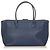 Borsa tote Chanel in pelle blu Executive Cerf Caviar - vista 3