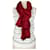 Hermès Bufandas Roja Cachemira  ref.394478