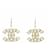 Chanel MAXI CC PERLE SU CERCHI Argento  - vista 1