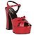 Candy Saint Laurent Sandali con plateau in pelle caramella - vista 2