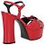 Candy Saint Laurent Sandali con plateau in pelle caramella - vista 3