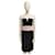 Chanel Midi dress in silk Black  ref.395597