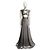 Exklusives „Vionnet“-Kleid Silber