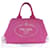 [Gebraucht] PRADA Kanapat Tote MM Tote Bag Canvas Pink Leinwand  ref.396096