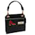[Used] Prada Saffiano Card Case Card Folder Bag Charm Ladies High Heels Motif Logo Plate Saffiano Leather Black  ref.396100